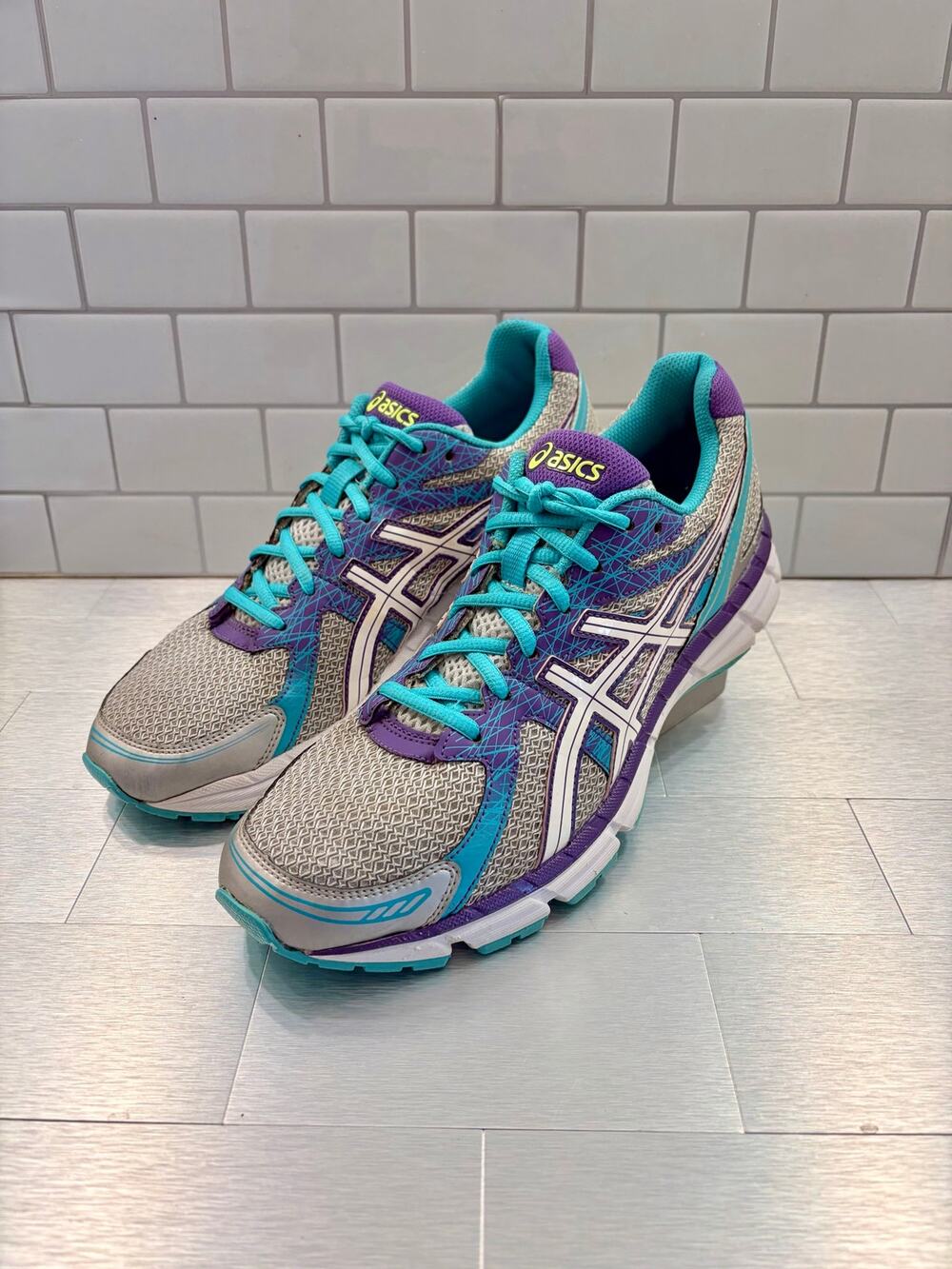 ASICS Gel Excite 2 T473N Women's Size 11 / EU 43.5 Turquoise Purple